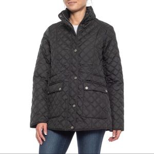 Lucky brand quilted light weight black jacket. In-between seasons. Size XXL